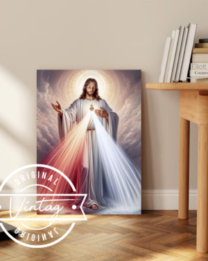 cuadro pintado de la divina misericordia
