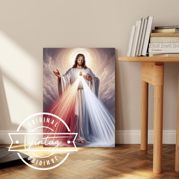 cuadro pintado de la divina misericordia