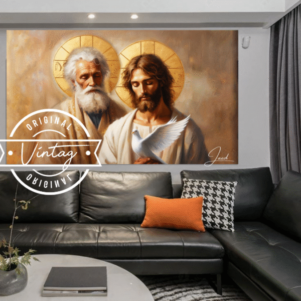 pintura de Dios, jesus y espiritu santo