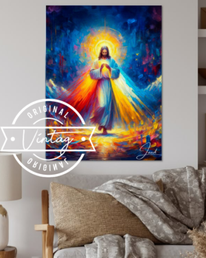 cuadro de la divina misericordia colorida