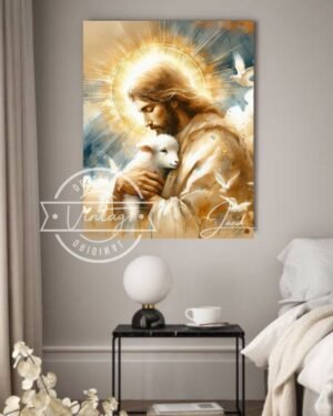pintura buen pastor