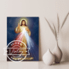 Cuadro pintado divina misericordia tradicional