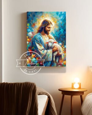 pintura del buen pastor