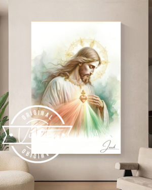 cuadro de la divina misericordia tonos claros
