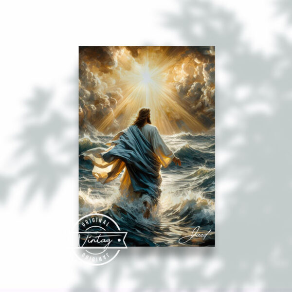 Luz divina sobre las aguas