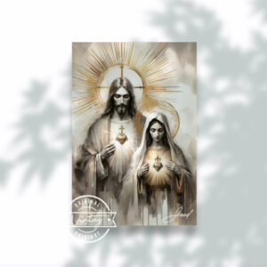 Resplandor divino de los Corazones Sagrados