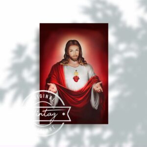 El Sagrado Corazón en luz celestial