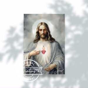 Cristo con la llama del Amor Divino