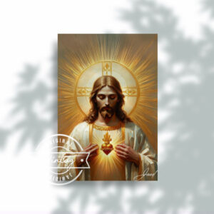 Jesús con el Corazón Sagrado Resplandeciente