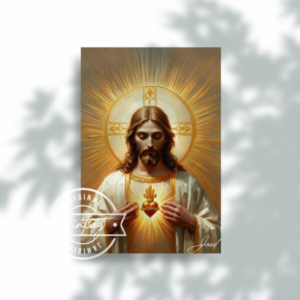 Jesús con el Corazón Sagrado Resplandeciente