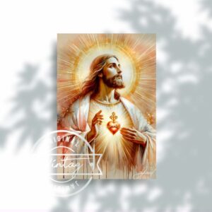 Sagrado Corazón en resplandor divino