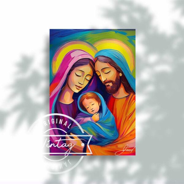 Colores celestiales de la familia divina