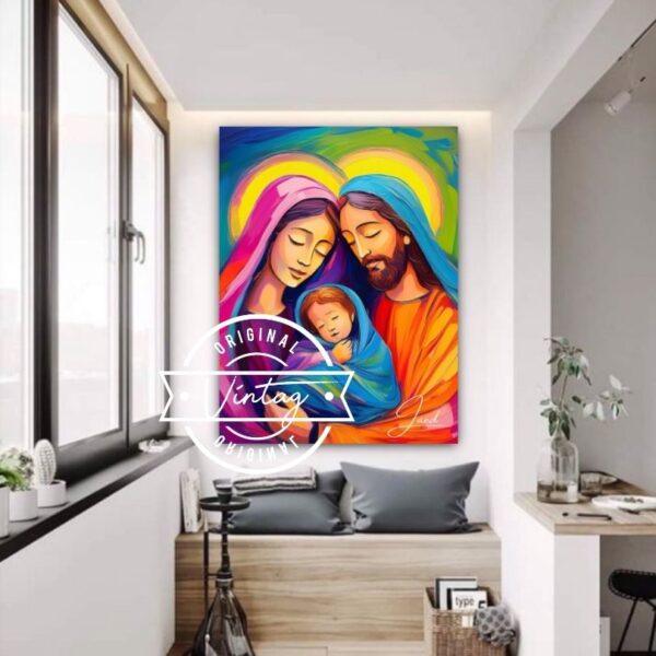 Colores celestiales de la familia divina