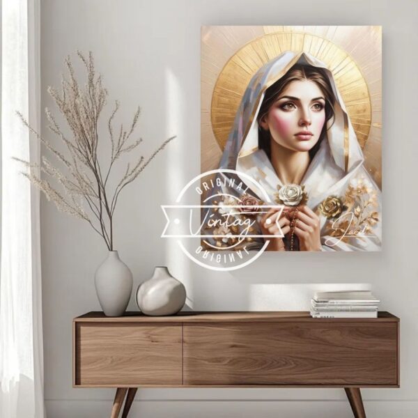 Luz dorada de las Rosa Mística