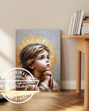 cuadro del niño dios orando