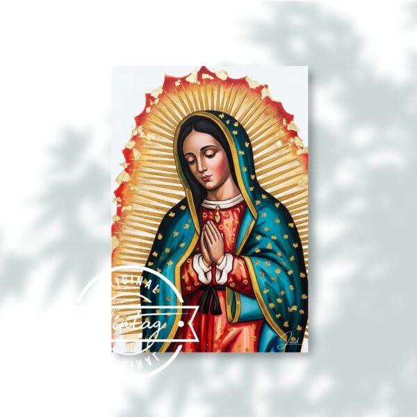 Virgen de Guadalupe Resplandor Dorado