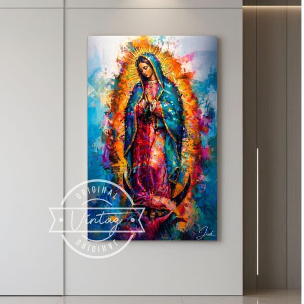 cuadro-virgen-guadalupe-vibrante-2 Virgen de Guadalupe Resplandor de Fe