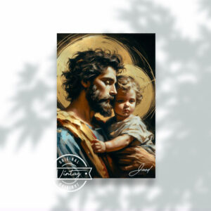 San José con el Niño Jesús: Amor Protector