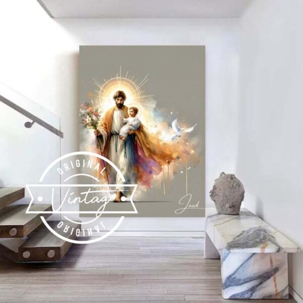 San José con el Niño Jesús: Camino de Fe