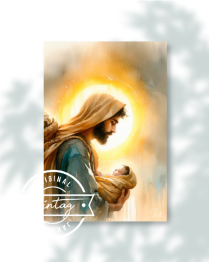 San José con el Niño Jesús: Contemplación Sagrada