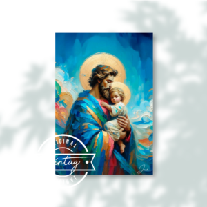 San José con el Niño Jesús: Fe Celestial