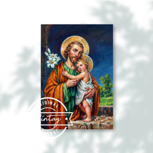 San José con el Niño Jesús: Protección Eterna