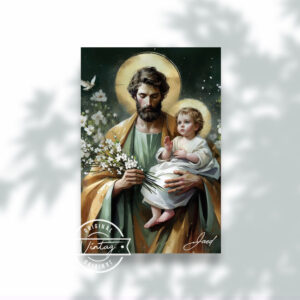 San José con el Niño Jesús: Pureza y Fe