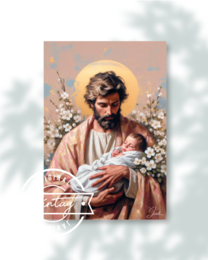 San José con el Niño Jesús: Ternura Divina