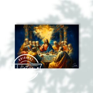 La Última Cena en Luz Celestial