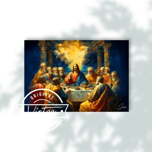 La Última Cena en Luz Celestial