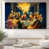 La Última Cena en Luz Celestial