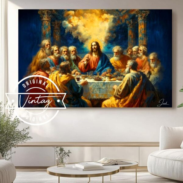 La Última Cena en Luz Celestial