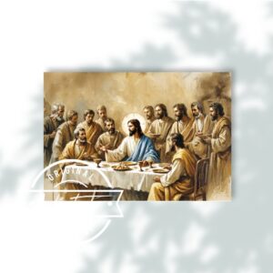 La Última Cena en Tonos Tierra
