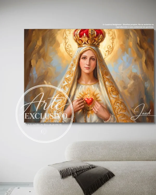 Cuadro de la Virgen de Fátima — Corazón de ternura