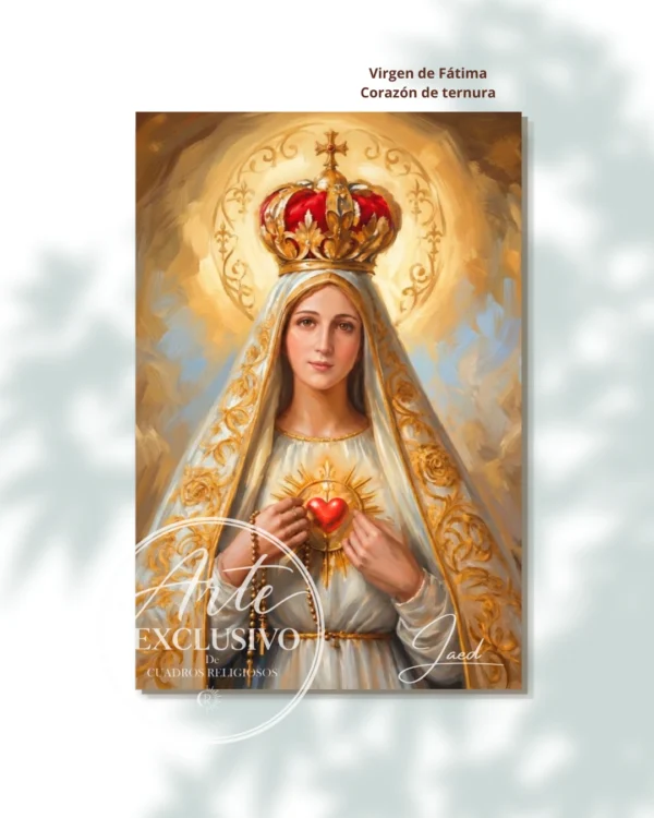Cuadro de la Virgen de Fátima — Corazón de ternura