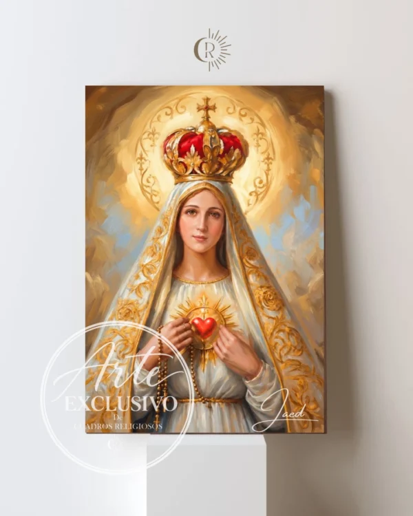Cuadro de la Virgen de Fátima — Corazón de ternura