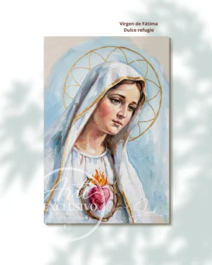virgen-de-fatima-dulce-refugio-presentacion Cuadro moderno de la Virgen de Fátima — Dulce refugio