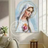 Cuadro moderno de la Virgen de Fátima — Dulce refugio