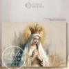 Cuadro de la Virgen de Fátima para sala — El silencio de María