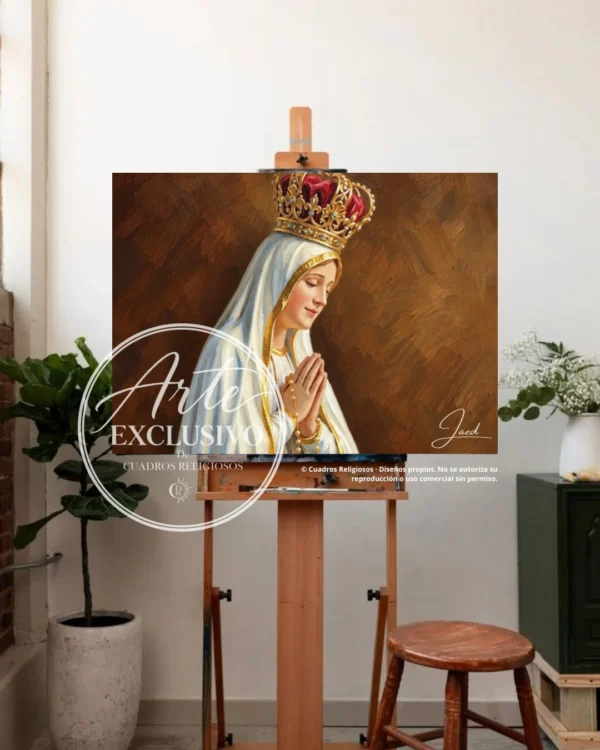 Cuadro de la Virgen de Fátima — En quietud contigo