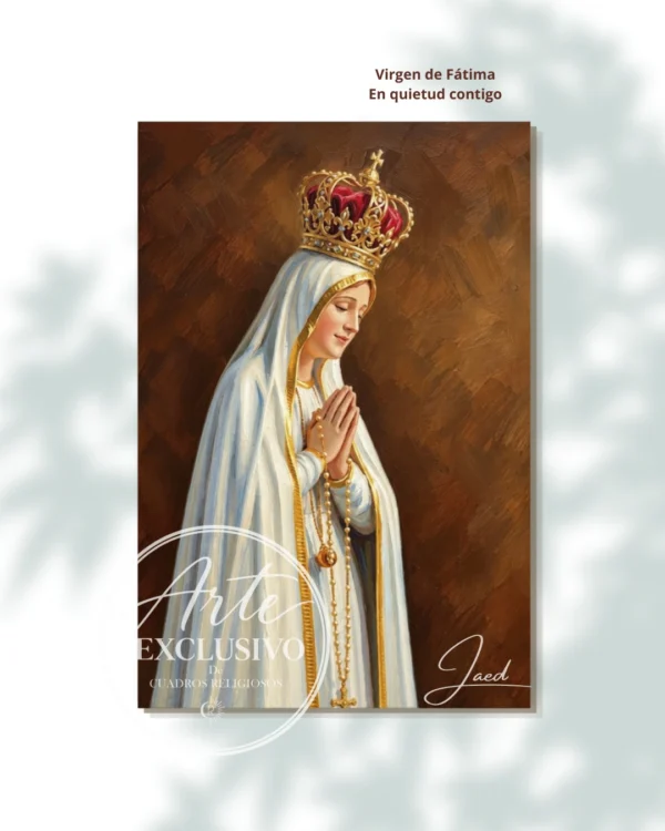 Cuadro de la Virgen de Fátima — En quietud contigo