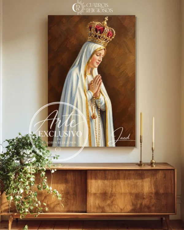Cuadro de la Virgen de Fátima — En quietud contigo