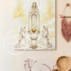 virgen-de-fatima-encuentro-en-la-luz-vertical Cuadro moderno de la Virgen de Fátima — Encuentro en la luz