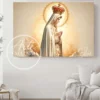 Cuadro de la Virgen de Fátima para sala — Entre cielo y calma
