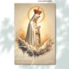 Cuadro de la Virgen de Fátima para sala — Entre cielo y calma