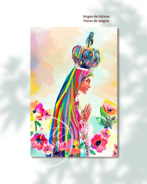 virgen-de-fatima-flores-de-alegria-presentacion Cuadro abstracto de la Virgen de Fátima — Flores de alegría