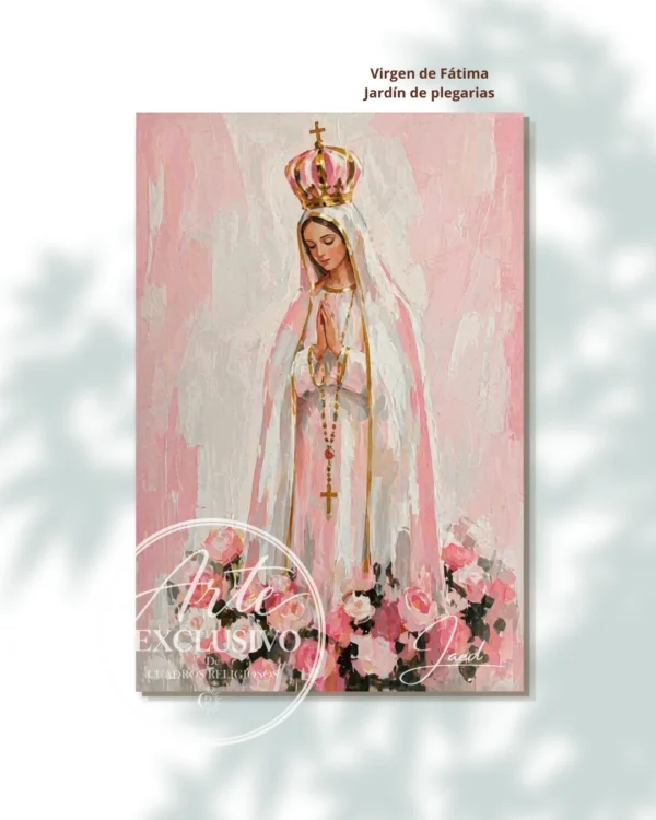 virgen-de-fatima-jardin-de-plegarias-presentacion Cuadro de la Virgen de Fátima para sala — Jardín de plegarias