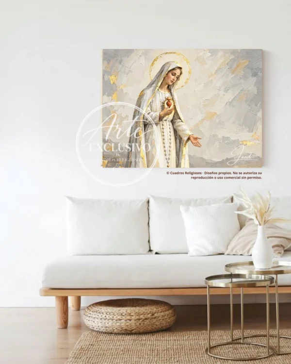 Cuadro de la Virgen de Fátima — La oración nos acerca