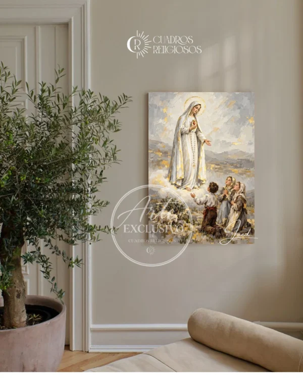 Cuadro de la Virgen de Fátima — La oración nos acerca