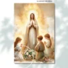 Cuadro de la Virgen de Fátima para sala — La ternura nos reúne